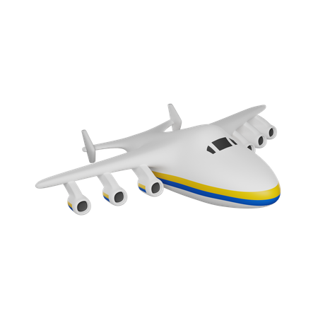 Avião mriya  3D Icon
