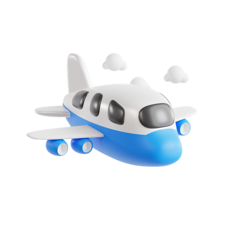 Avião de voo  3D Icon