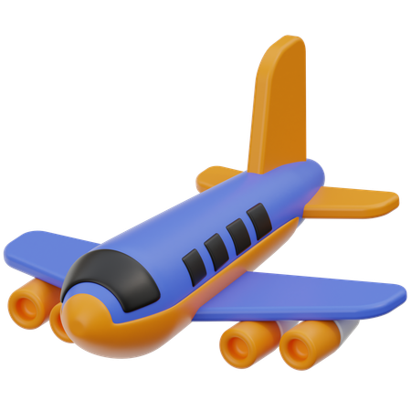 Voo de avião  3D Icon