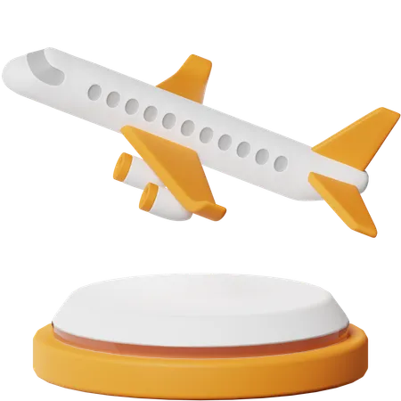 Avión  3D Icon