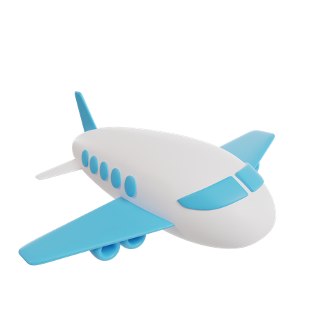 Avión  3D Icon