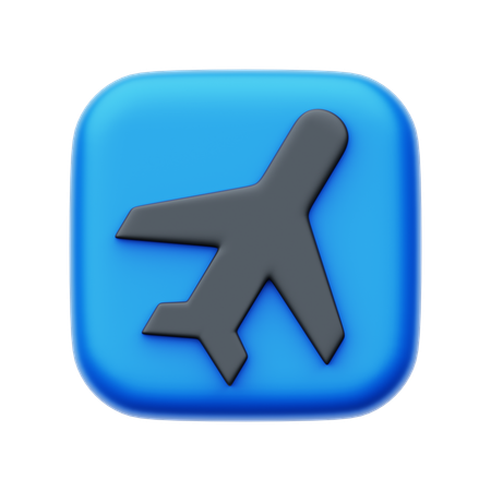 Avión  3D Icon