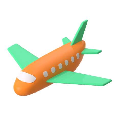 Avión  3D Icon