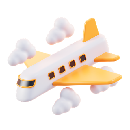 Avión  3D Icon