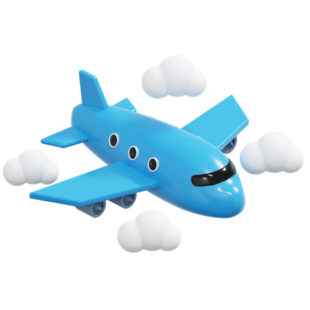 Avión  3D Icon