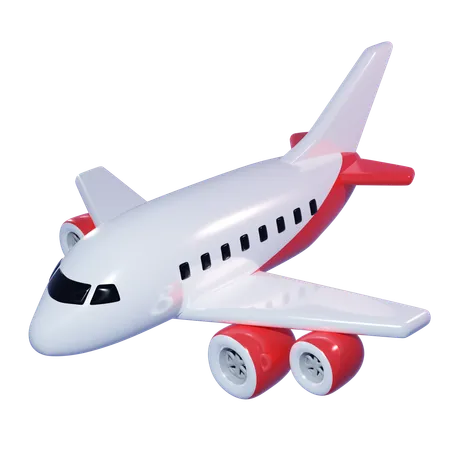 Transport En Avion 3D Icon