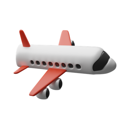 Avión  3D Icon