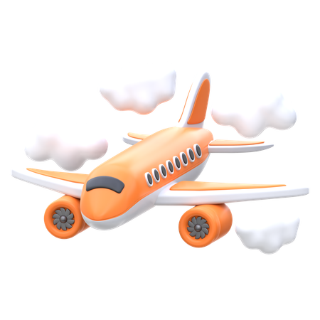 Avión  3D Icon