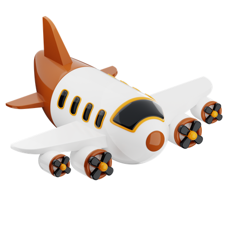 Avión  3D Icon