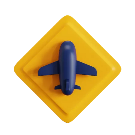 Avión  3D Icon