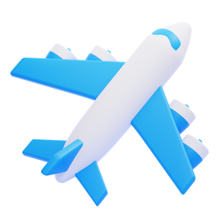 Avión  3D Icon