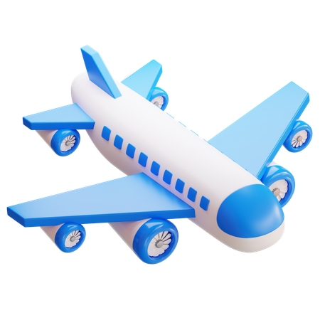 Avión  3D Icon