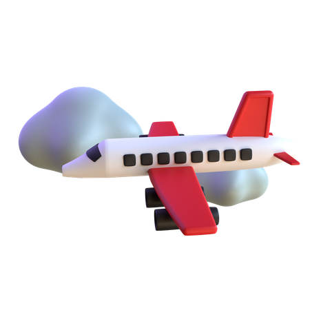 Avión  3D Icon