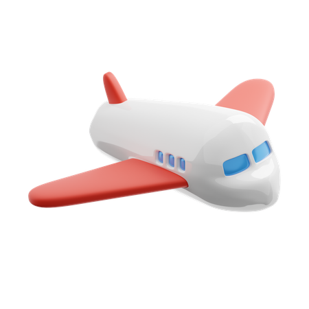 Avión  3D Icon