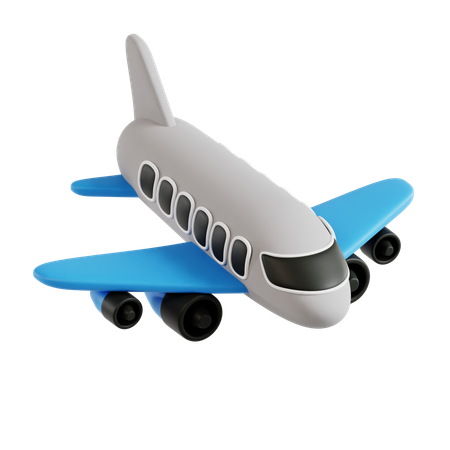 Avión  3D Icon