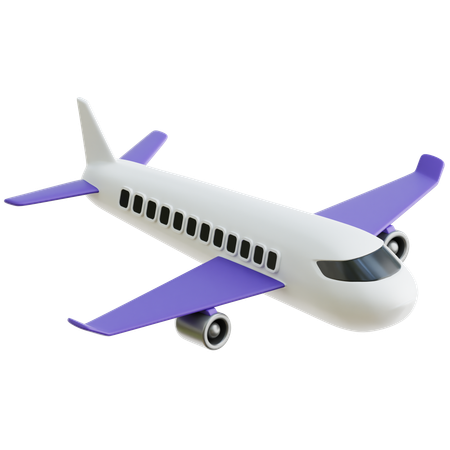 Avión  3D Icon