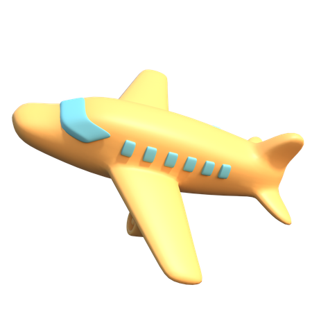 Avión  3D Icon