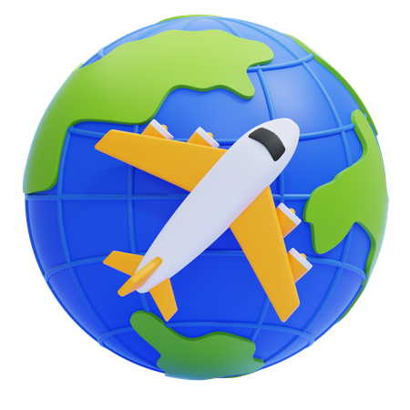 Avión  3D Icon