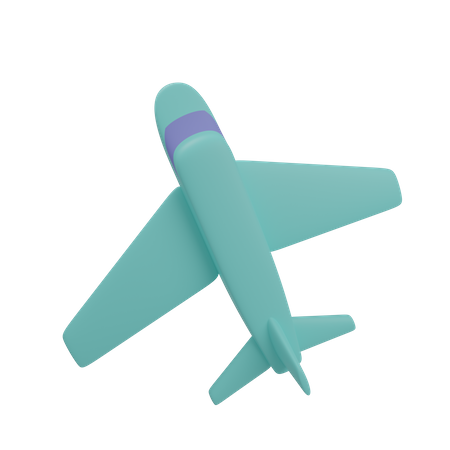 Avión  3D Illustration