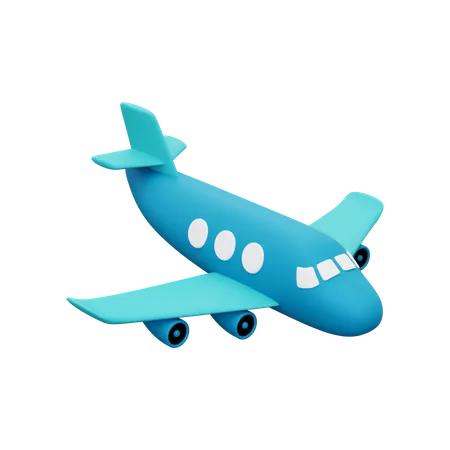 Avión  3D Illustration