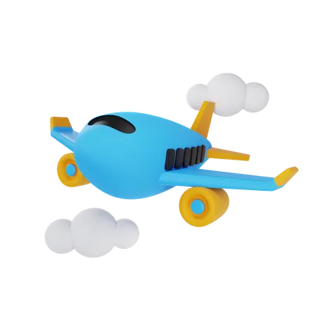 Avión  3D Icon