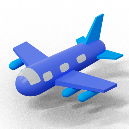 Avión  3D Icon