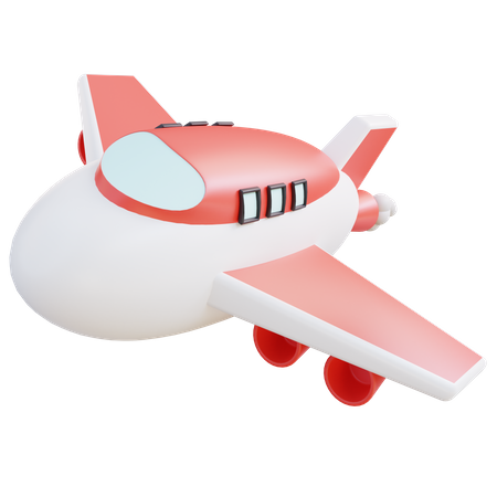 Avión  3D Icon