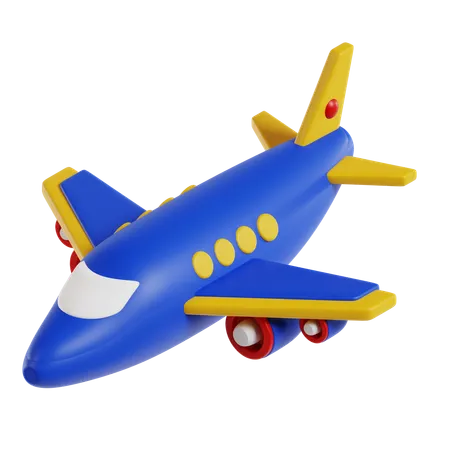 Avion 3 D Viajes Y Vacaciones Ilustracion 3D Icon