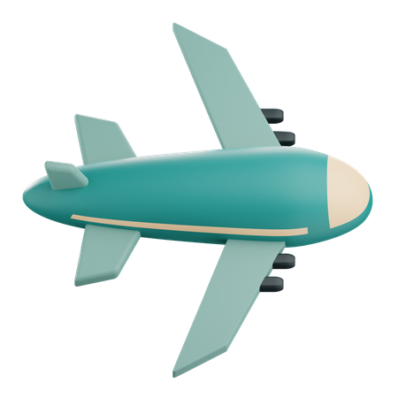 Avión  3D Icon