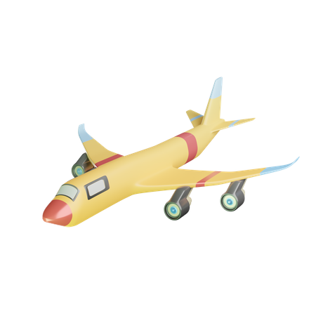 Avión  3D Icon