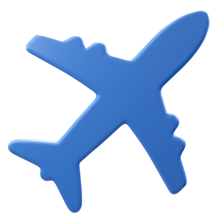 Avión  3D Icon