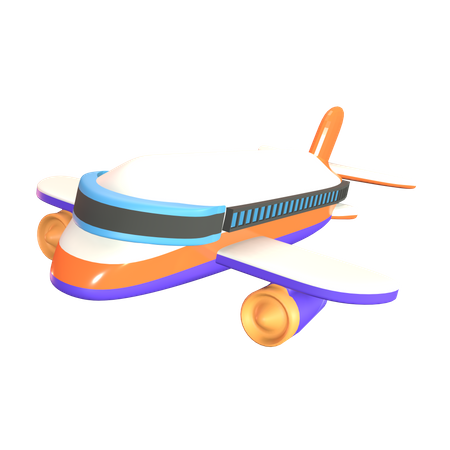 Avión  3D Icon