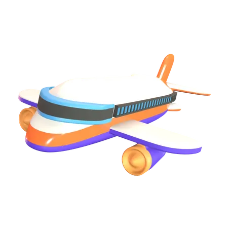 Avión  3D Icon