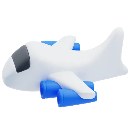 Avión  3D Icon