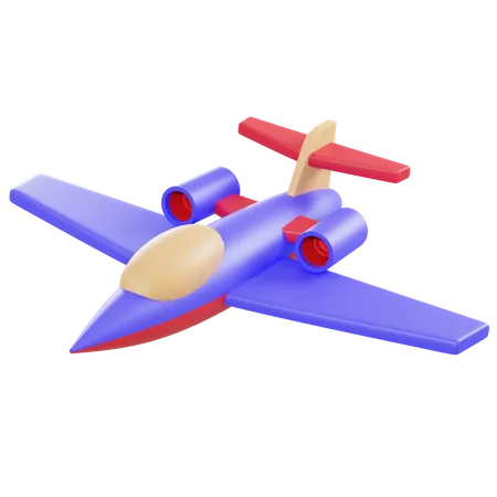 Avion à réaction  3D Illustration