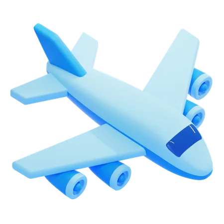 Avión comercial  3D Icon