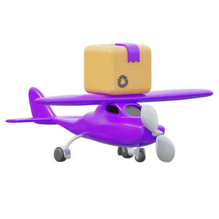 Avión de carga  3D Icon