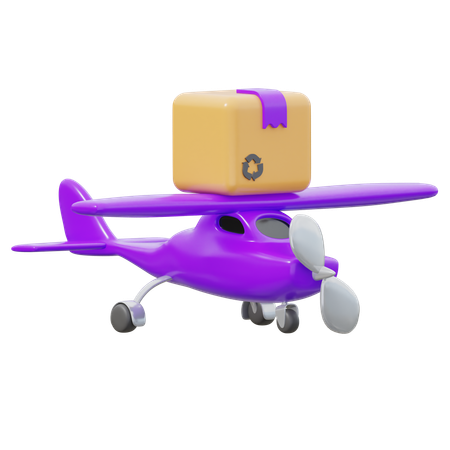 Avión de carga  3D Icon