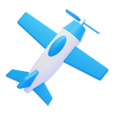 Avión de hélice  3D Icon