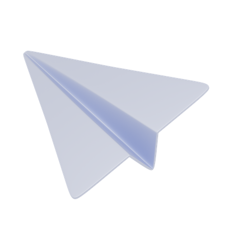 Avion de papel  3D Icon