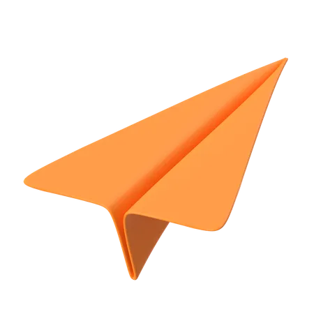 Avion de papel  3D Icon