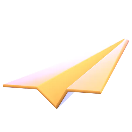 Avion de papel  3D Icon