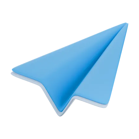 Avion de papel  3D Icon