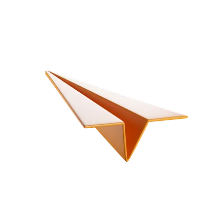 Avion de papel  3D Icon