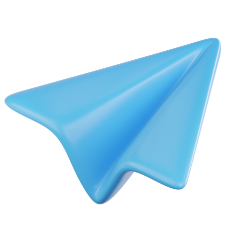 Avion de papel  3D Icon