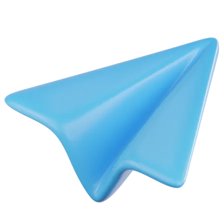 Avion de papel  3D Icon