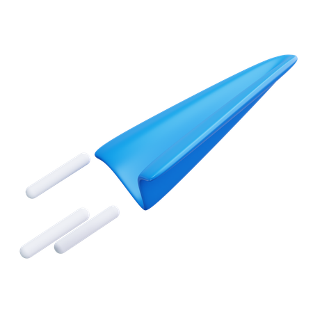 Avion de papel  3D Icon