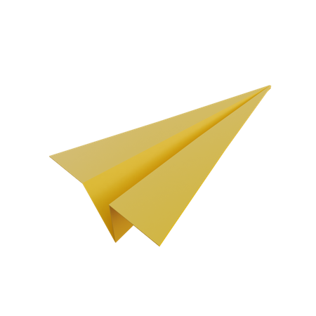 Avión de papel  3D Illustration