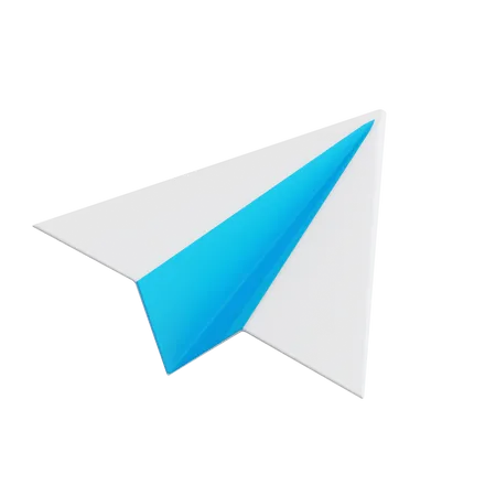Avion de papel  3D Illustration