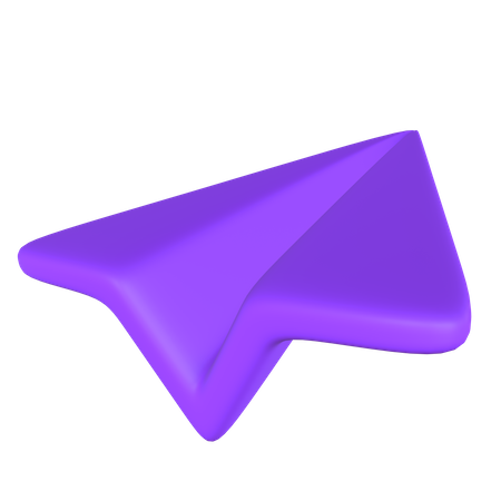 Avion de papel  3D Icon